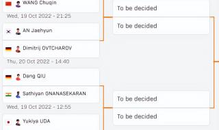 WTT乒乓球赛2022赛程