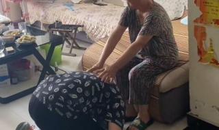 孙子磕头把盆磕瘪了